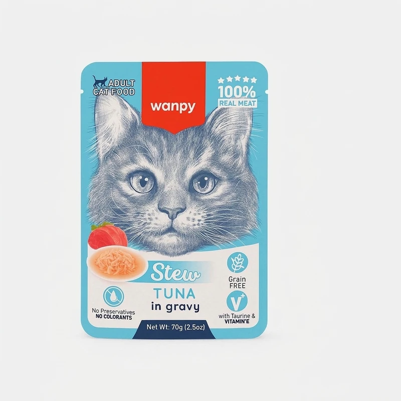 پوچ گربه ونپی مدل Stew Tuna وزن 70 گرم