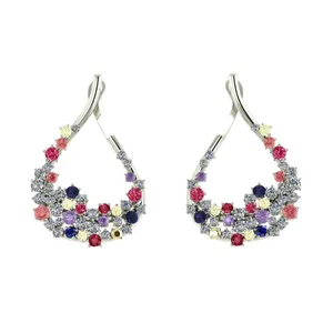 گوشواره طلا 18 عیار اونیکست مدل 1670 Topaz