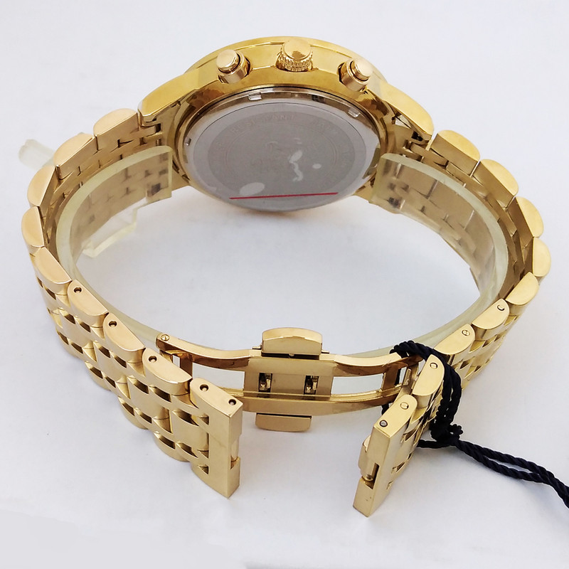 ساعت مچی عقربهای مردانه کوارتز کرنوگراف رومانسون مدل بندفلزی سه موتور ضدآب کد 0022 GN ساعت مچی عقربهای مردانه کوارتز کرنوگراف رومانسون مدل بندفلزی سه موتور ضدآب کد 0022 GN