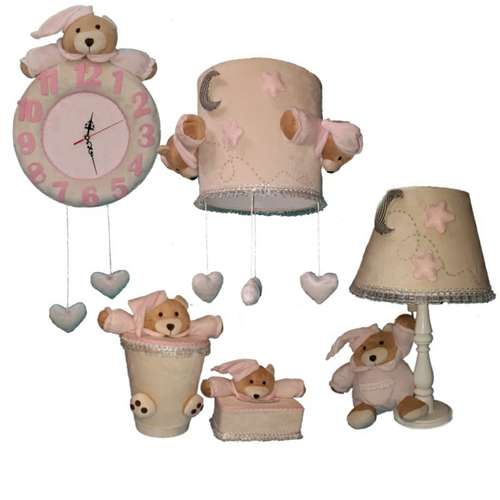ست سیسمونی اتاق کودک طرح خرس نانان کد bear 00p مجموعه ی ۵ عددی