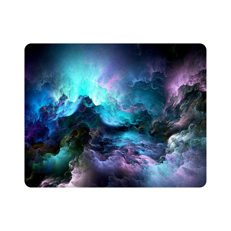 ماوس پد اطلس آبی طرح نقاشی ابر و باد مدل T1590