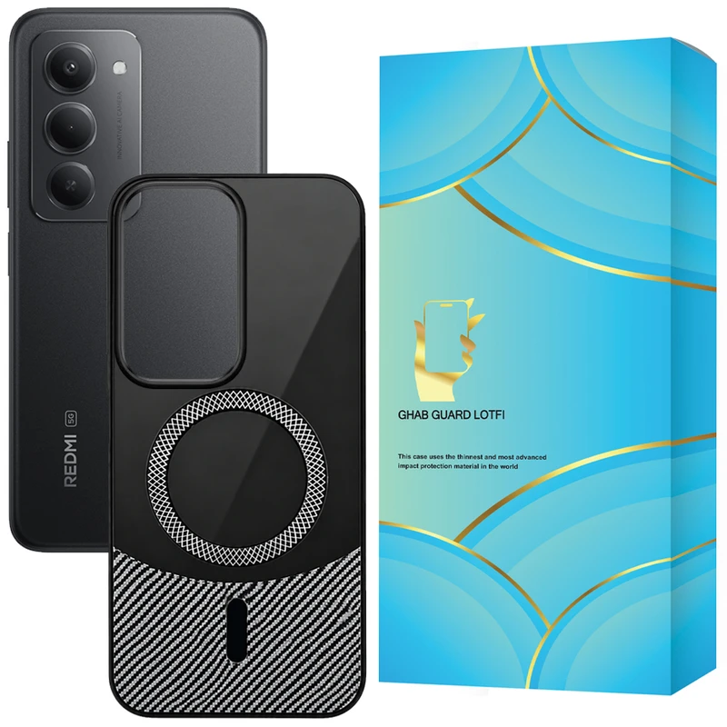 کاور قاب گارد لطفی مدل CRBNMG مناسب برای گوشی موبایل شیائومی Redmi 15 4G 