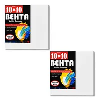 بوم نقاشی مربع بهتا مدل B102 سایز 10 &times; 10 سانتی&zwnj;متر بسته 2 عددی 
