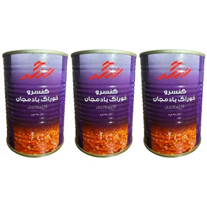 کنسرو خوراک بادمجان شنگر - 380 گرم بسته سه عددی