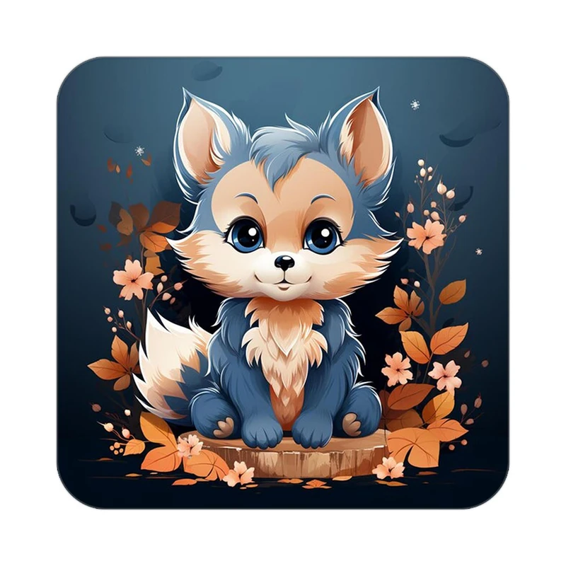 زیر لیوانی کاکتی طرح حیوانات کارتونی مدل mp28630