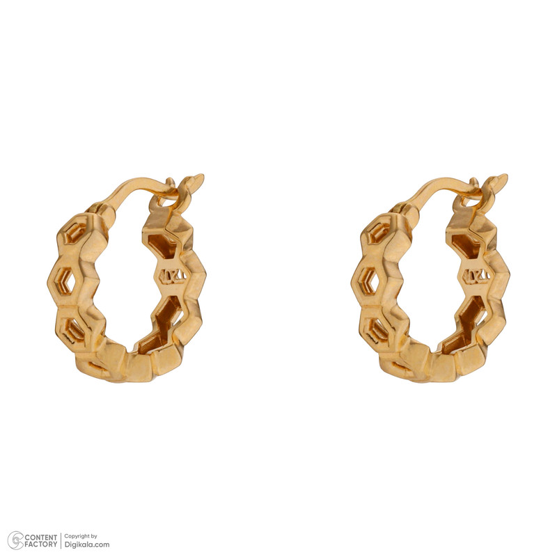 گوشواره طلا 18 عیار زنانه تاج مدل 1012 - 6