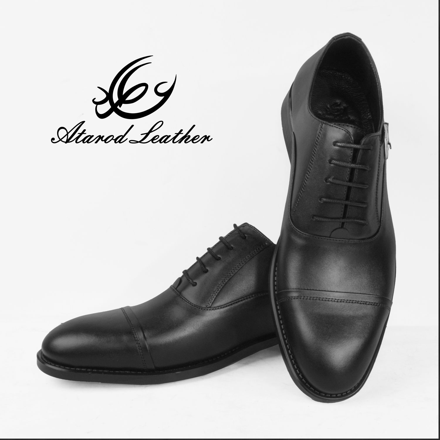 کفش مردانه چرم عطارد مدل چرم طبیعی کد SH76 -  - 7