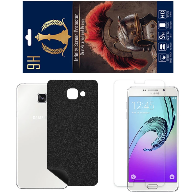برچسب پوششی اینفینیتی مدل CH مناسب برای گوشی موبایل سامسونگ Galaxy A7 2016 به همراه محافظ صفحه نمایش