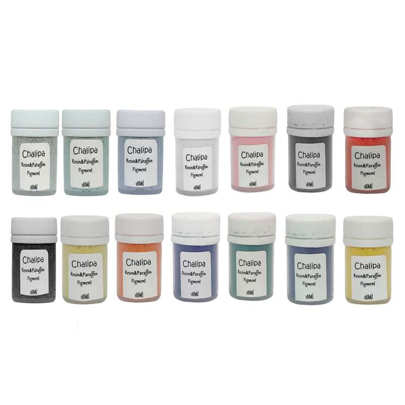 پودر رنگ سنگ مصنوعی چلیپا مدل ECO حجم 19 میلی لیتر بسته 14 عددی