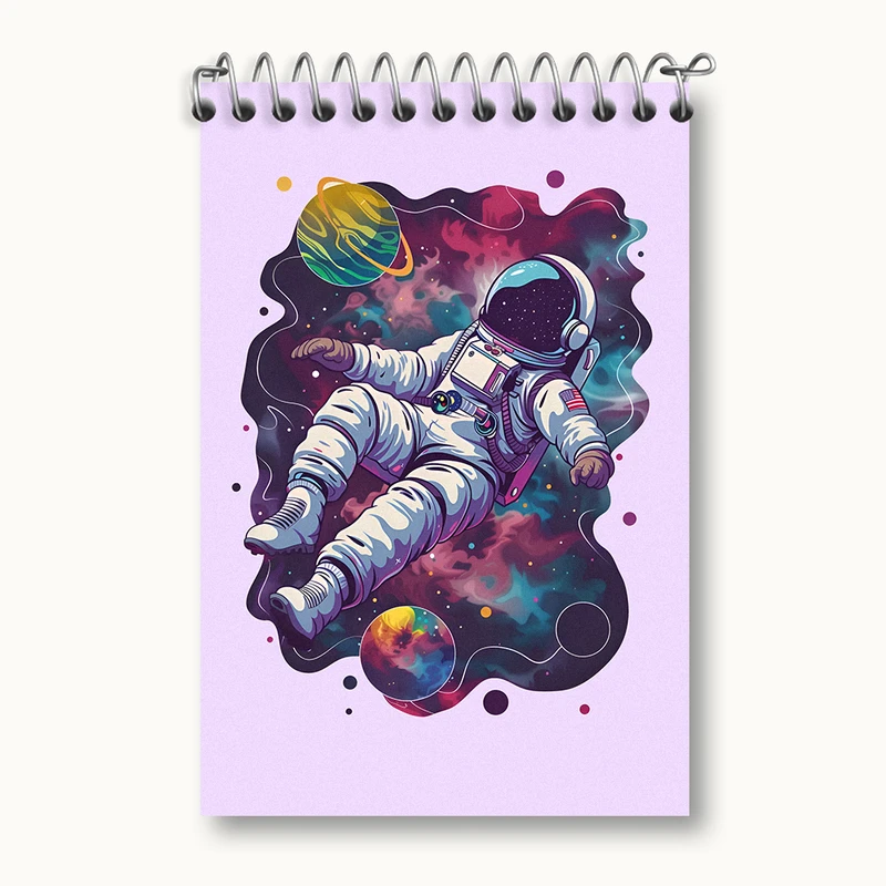 دفتر یادداشت 50 برگ خندالو طرح فضانورد کد N3755