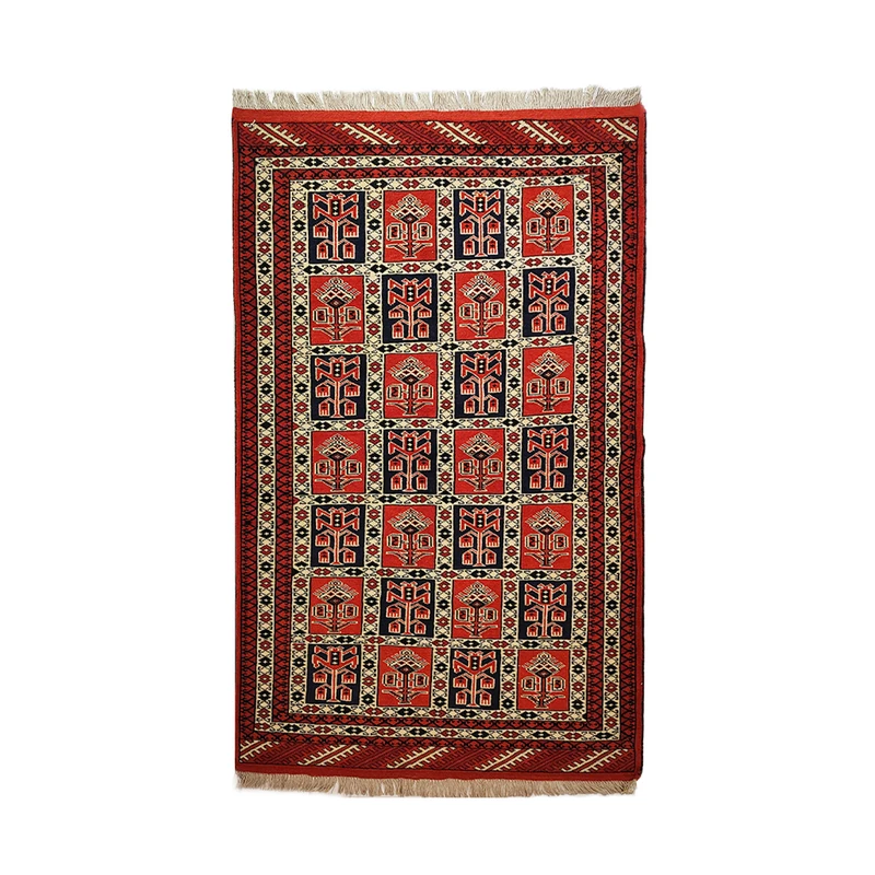 فرش دستبافت یک و نیم متری کدNKP.G.V.1.1