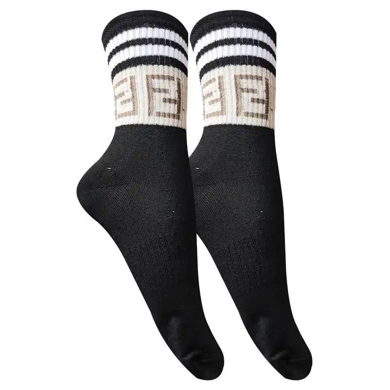 جوراب ساق بلند زنانه مدل کش اسپرت دوخط کد Bl004