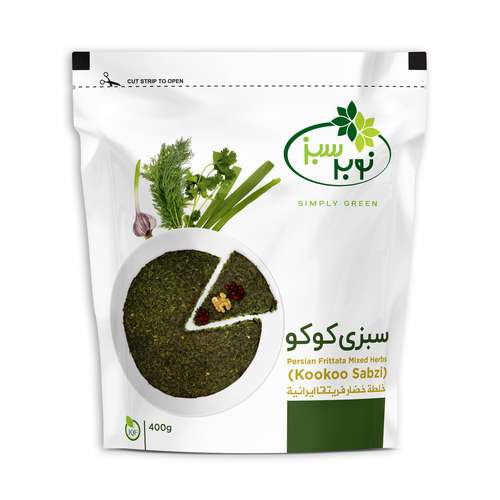 سبزی کوکو منجمد نوبر سبز مقدار 400 گرم