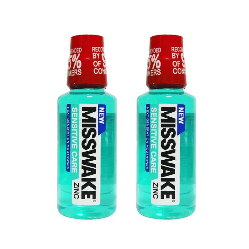 دهان شویه میسویک مدل sensitive care حجم 400 میلی لیتر مجموعه دو عددی دهان شویه میسویک مدل sensitive care حجم 400 میلی لیتر مجموعه دو عددی