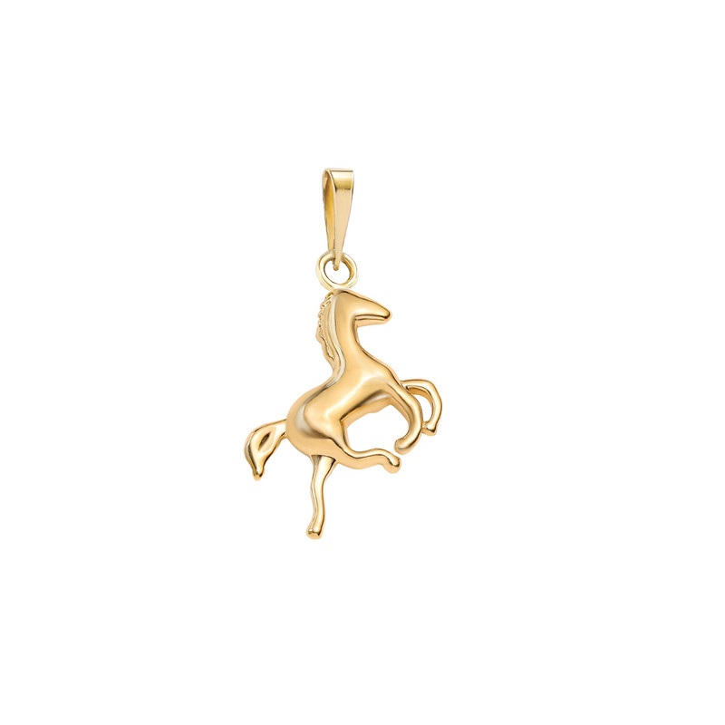 آویز گردنبند طلا 18 عیار زنانه ماوی گالری مدل اسب