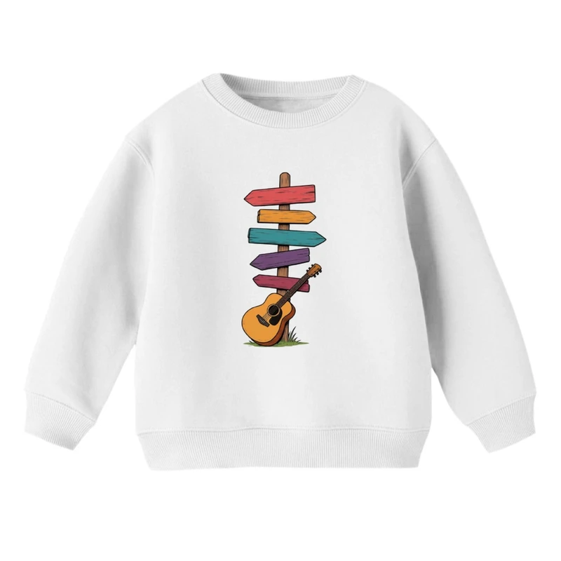 سویشرت بچگانه مدل دیوار گیتاری  