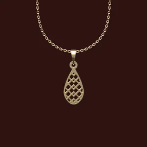 گردنبند طلا 18 عیار زنانه مدوپد مدل هندسی کد X2-1-1102