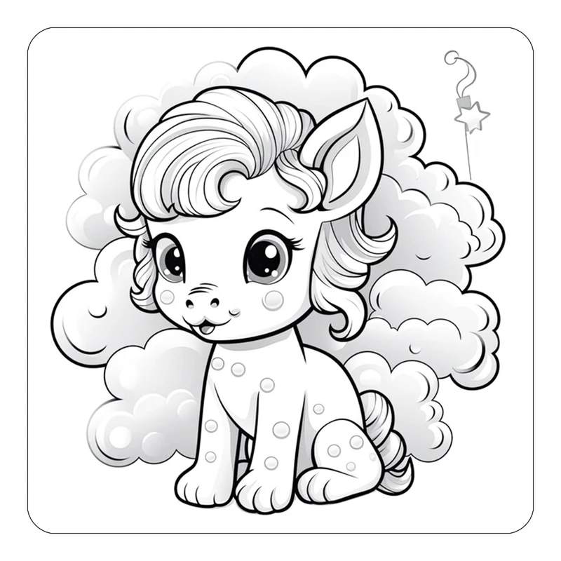 مگنت کاکتی طرح اسب تک شاخ و یونیکورن مدل mp32535