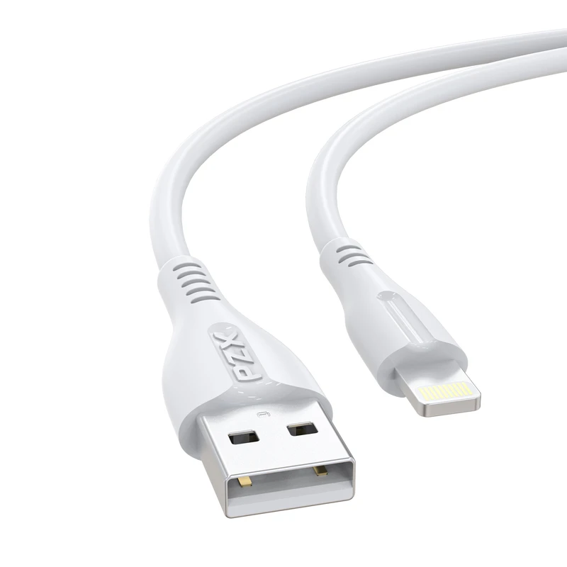 کابل تبدیل USB به لایتنینگ پی زد ایکس مدل V141 طول 1 متر