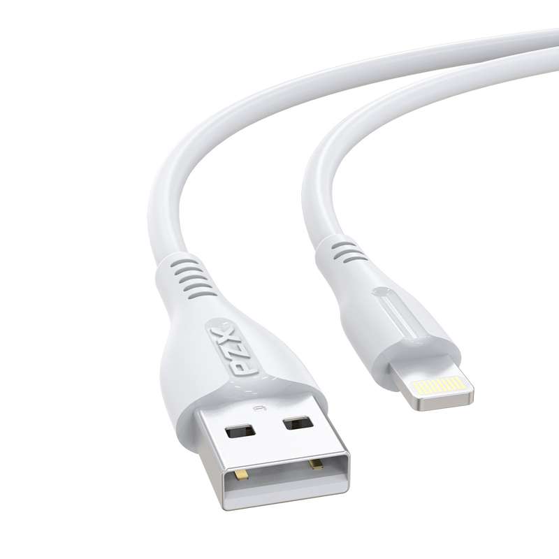 کابل تبدیل USB به لایتنینگ پی زد ایکس مدل V141 طول 1 متر