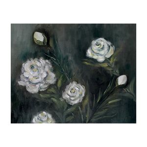  تابلو نقاشی مدل گل های رز سفید