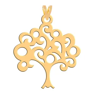 آویز گردنبند طلا 18 عیار زنانه فرشته مدل درخت WNL-000187