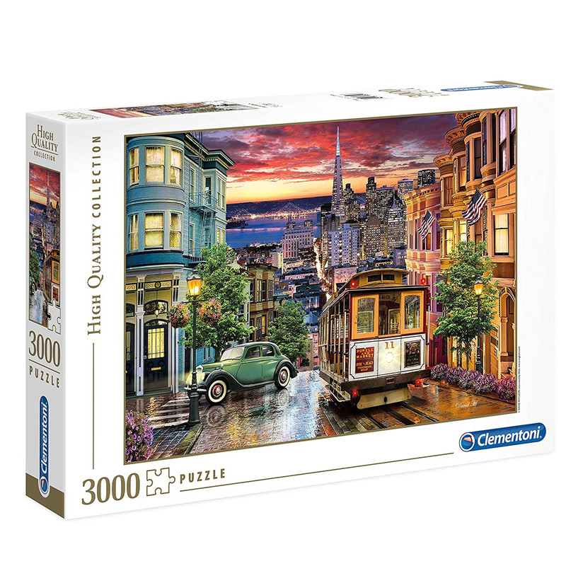 پازل 3000 تکه کلمنتونی مدل san francisco کد 33547