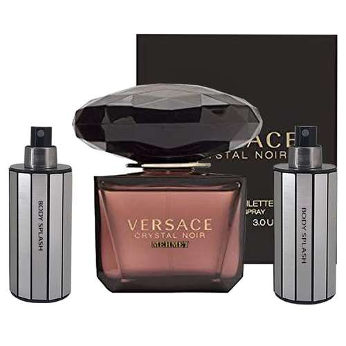 ست ادو پرفیوم زنانه مهمت مدل Versace Crystal Noir حجم 100 میلی لیتر
