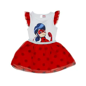 پیراهن دخترانه ال سی وایکیکی مدل دختر کفشدوزکی