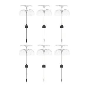 چراغ پارکی خورشیدی سولونیکس مدل قاصدک دو طبقه مجموعه 6 عددی