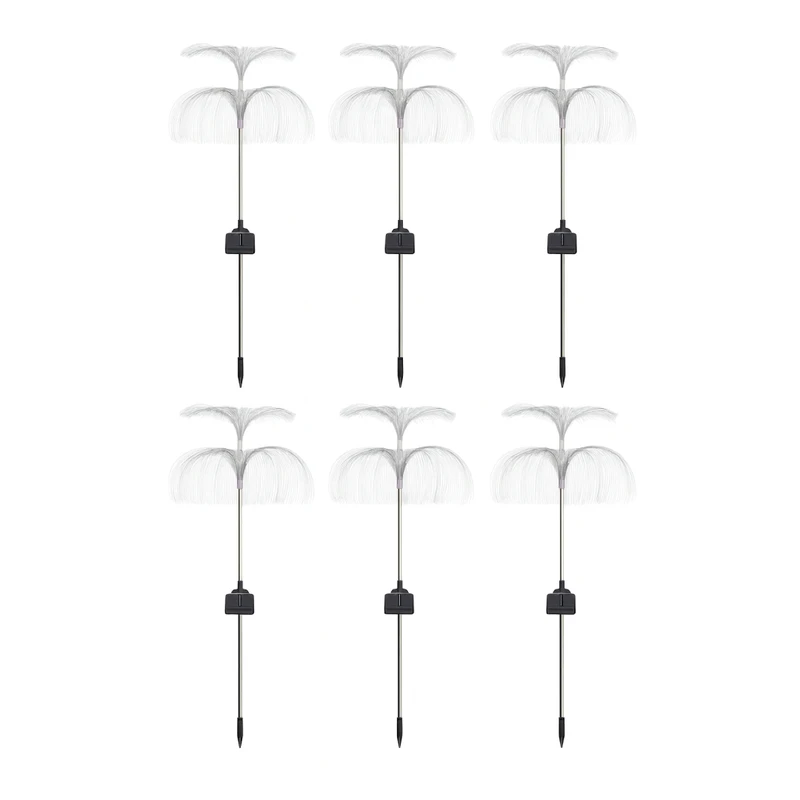 چراغ پارکی خورشیدی سولونیکس مدل قاصدک دو طبقه مجموعه 6 عددی