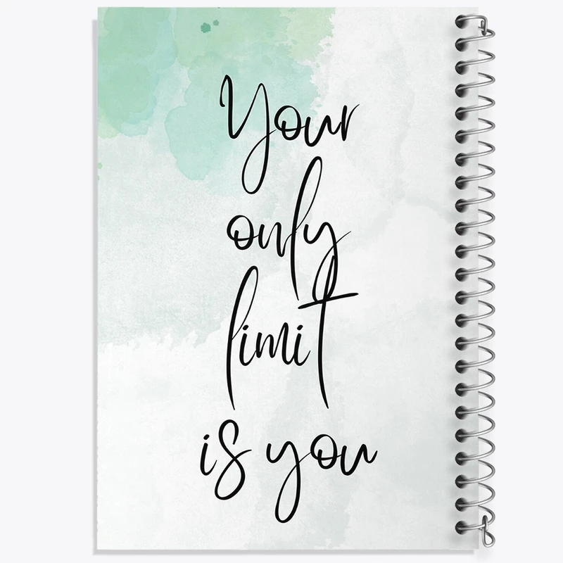 دفتر نقاشی 50 برگ خندالو طرح Your Only Limit Is You کد F677