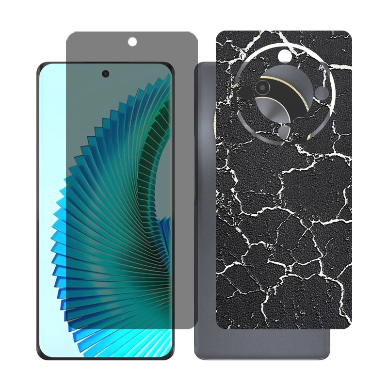 محافظ صفحه نمایش حریم شخصی گلس مدل Together مناسب برای گوشی موبایل آنر X9b به همراه برچسب پوششی پشت گوشی