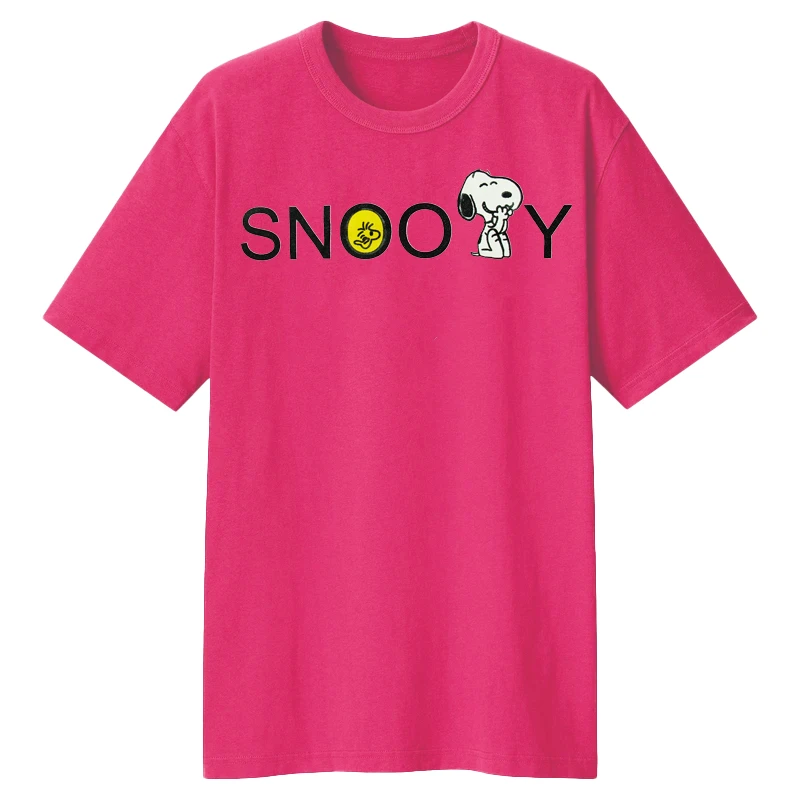 تی‌شرت لانگ آستین کوتاه زنانه مدل چاپ اسنوپی کد A1084-P