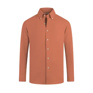 پیراهن آستین بلند مردانه کروم مدل یقه دکمه دار کد 2420116