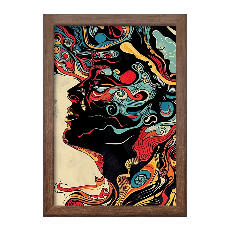 تابلو خندالو طرح انسان انتزاعی کد F4669