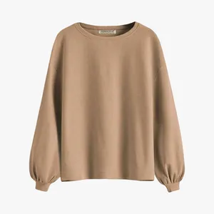 بلوز آستین بلند یقه گرد زنانه آرمادیا مدل مارسلین کبریتی کد NSC01