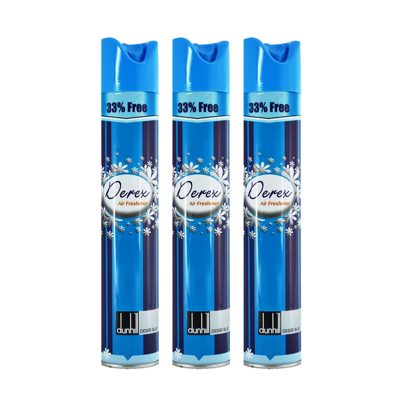 اسپری خوشبوکننده هوا دریکس مدل Dunhill Blue حجم 400 میلی لیتر مجموعه ۳ عددی