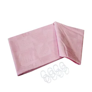 پرده حمام رزین تاژ مدل 66-01 سایز 180x200 سانتی متر