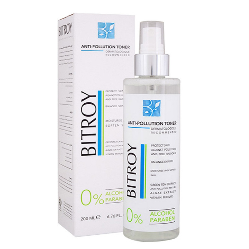 تونر پاک کننده صورت بیتروی مدل Anti Pollution حجم 200 میلی لیتر تونر پاک کننده صورت بیتروی مدل Anti Pollution حجم 200 میلی لیتر