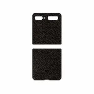 MAHOOT Dark-Brown-Leather Cover Sticker for Samsung Galaxy Z Flip