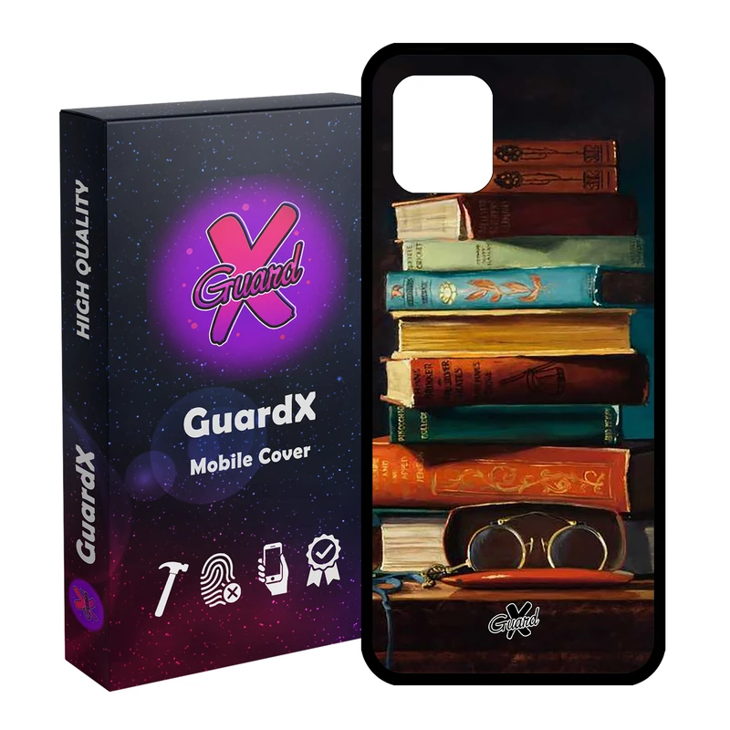 کاور گارد ایکس طرح کتاب مدل Glass10299 مناسب برای گوشی موبایل سامسونگ Galaxy Note 10 Lite