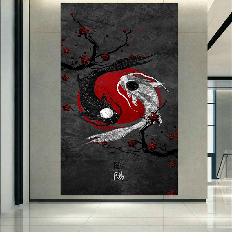 پوستر طرح چینی مدل یین و یانگ کد AR24750