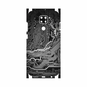MAHOOT Black Printed Circuit Board-FullSkin Cover Sticker for Xiaomi Redmi Note 9