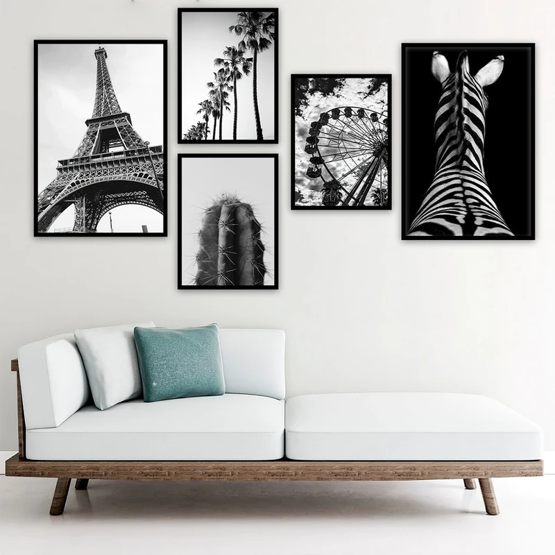 تابلو بکلیت طرح برج ایفل مدل شاین اکلیلی B-748 مجموعه 5 عددی