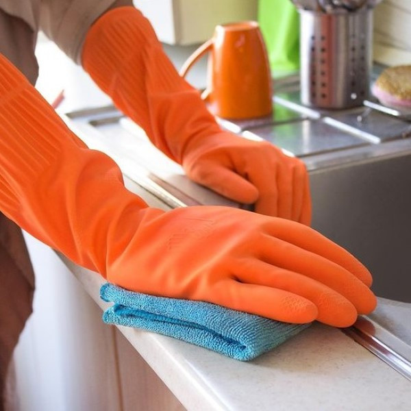 دستکش آشپزخانه گیلان مدل Golbarg کد M بسته سه عددی