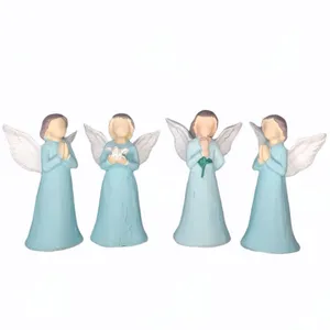 مجسمه مدل فرشته کوچک طرح مهربانی کد F13 مجموعه چهارعددی