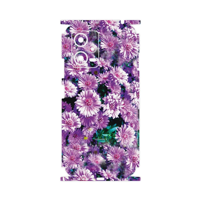 برچسب پوششی ماهوت مدل Purple_Flower-FullSkin مناسب برای گوشی موبایل شیائومی Redmi Note 12 5G