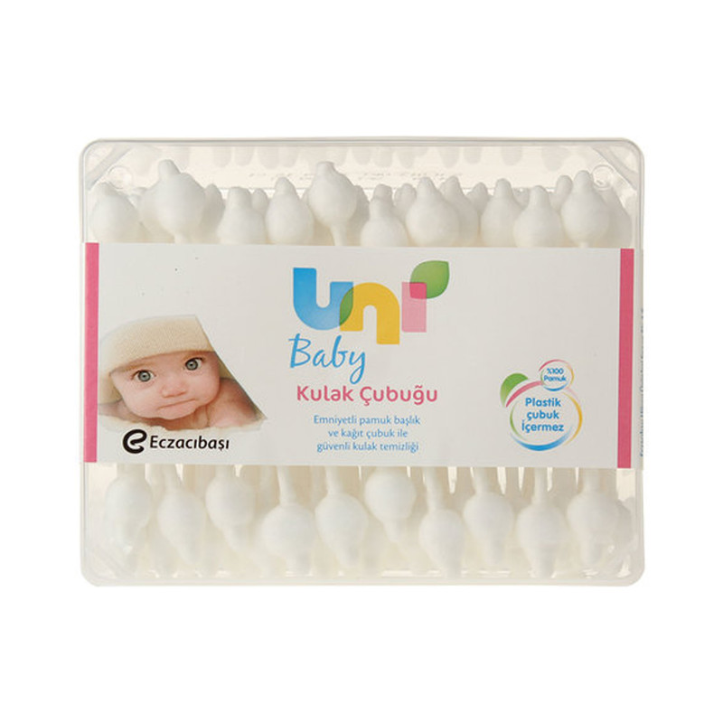 گوش پاک کن کودک یونی بیبی مدل U2006253 بسته 60 عددی