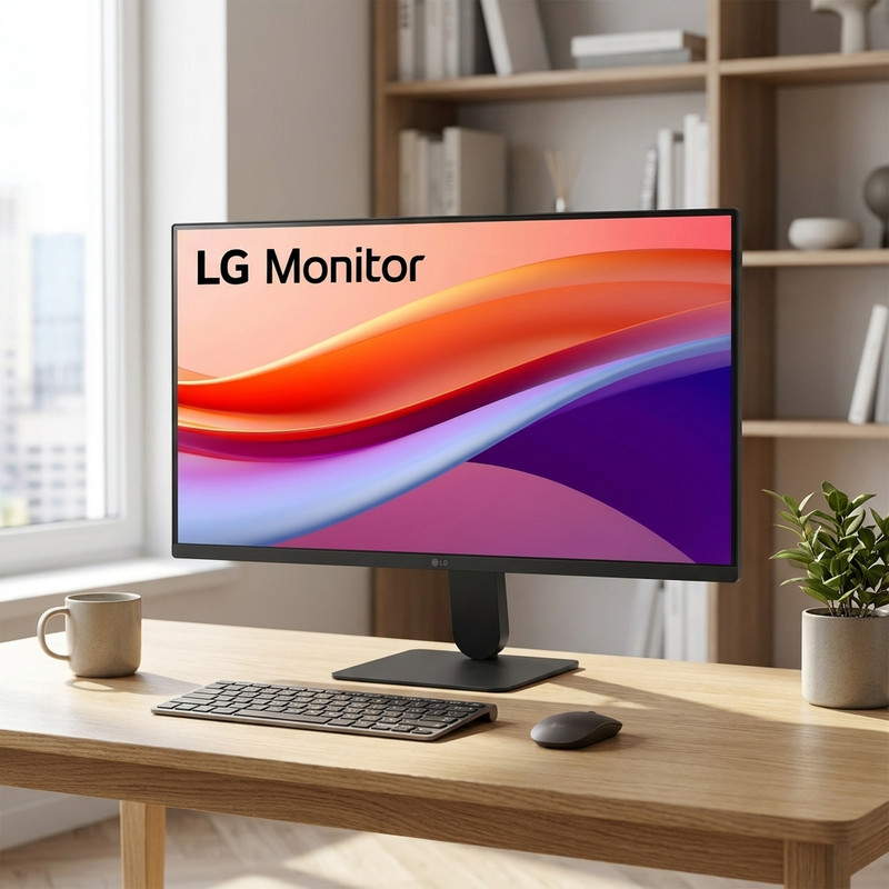 مانیتور 23.8 اینچ ال جی مدل 24U411A-B با وضوح Full HD پنل IPS و نرخ به روزرسانی 120 هرتز